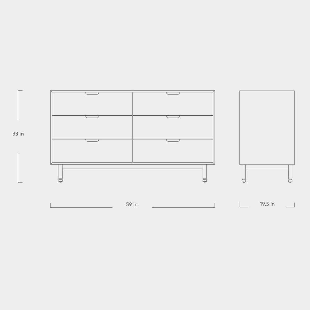 Munro 6 Drawer Dresser