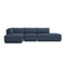 Podium Modular 4-piece Lounge Sectional B  option Hanson Navy