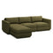 Podium Modular 4-piece Sectional  option Copenhagen Terra