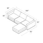 Podium Modular 4-piece Sectional