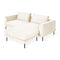 Renfrew Loft Bi-Sectional  option Merino Cream