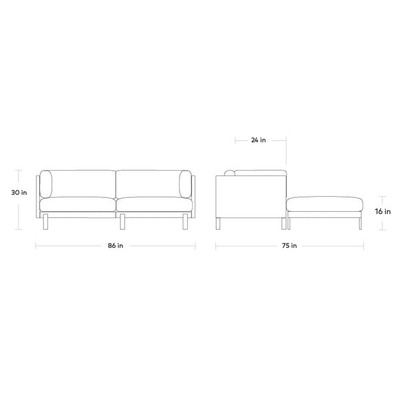 Silverlake Loft Bi-Sectional Sofa