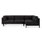 Silverlake Sectional  option Andorra Espresso
