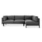 Silverlake Sectional  option Andorra Pewter