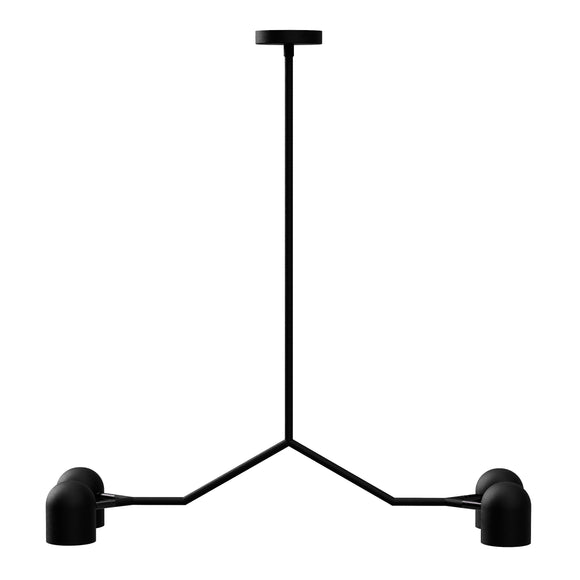 Tandem 4-Head Pendant Light