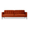 Towne Sofa  option Velvet Russet