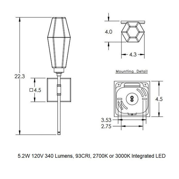 Aalto ADA Belvedere Wall Sconce