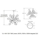 Blossom Starburst Chandelier