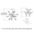 Blossom Starburst Chandelier
