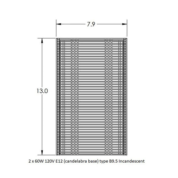 Downtown Mesh Cover Wall Sconce