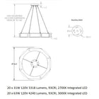 Glacier Single Tier Ring Chandelier