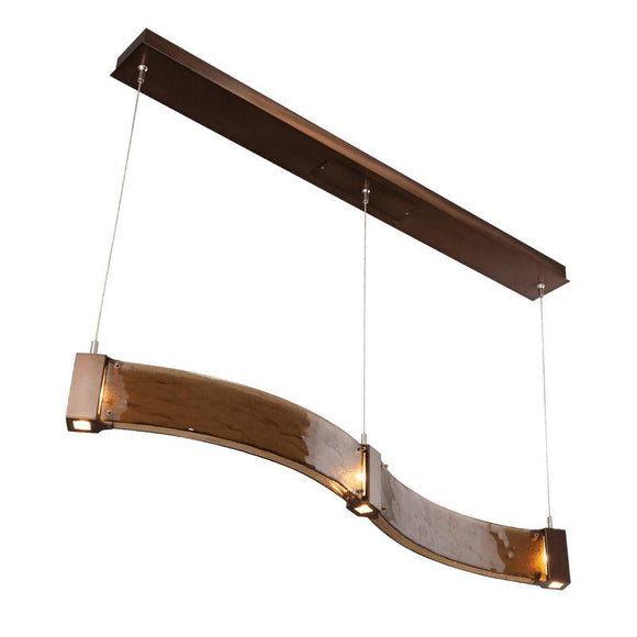 Parallel Curved Linear Suspension Light