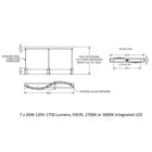 Parallel Curved Linear Suspension Light