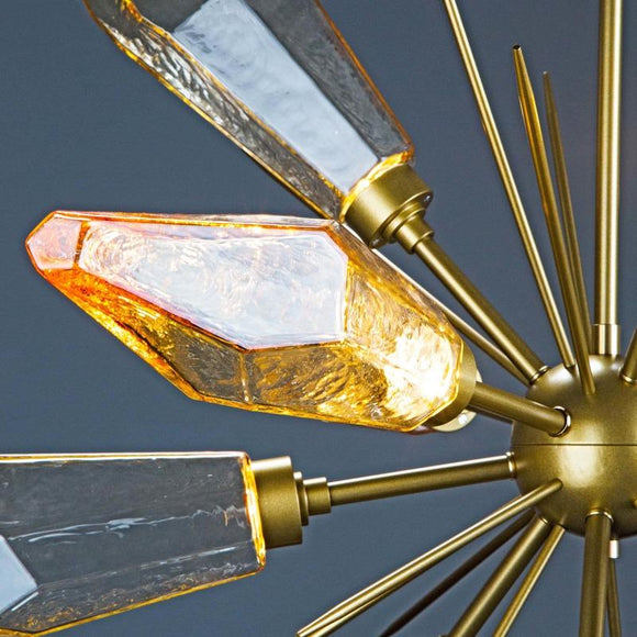 Rock Crystal Starburst Chandelier