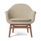 Harbour Upholstered Lounge Chair  option Walnut / Boucle 02