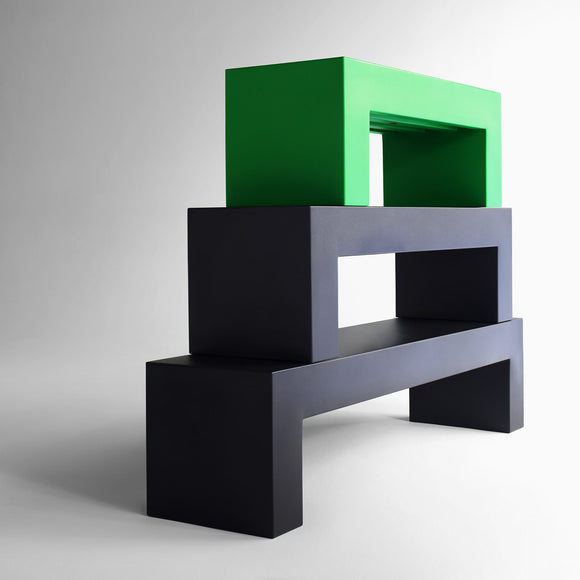 Dark Grey / Small: 48 in width The Vignelli Bench OPEN BOX