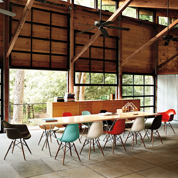 Eames Molded Recycled Plastic Side Chair Dowel Base