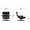 Eames Lounge Chair and Ottoman Ebony