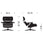 Eames Lounge Chair and Ottoman Ebony