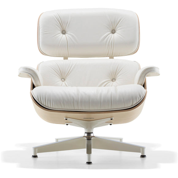 Eames Lounge Chair and Ottoman White Ash