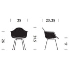 Eames Molded Fiberglass Armchair 4-Leg Base