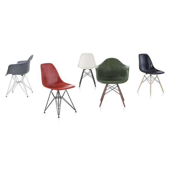 Eames Molded Fiberglass Armchair Dowel Base