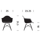 Eames Molded Fiberglass Armchair Dowel Base
