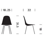 Eames Molded Fiberglass Side Chair 4-Leg Base