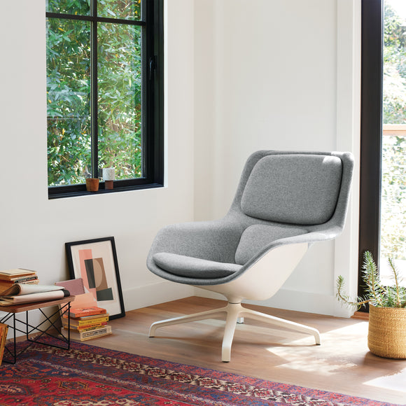Striad Swivel Mid-Back Lounge Chair