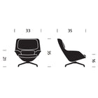 Striad Swivel Mid-Back Lounge Chair