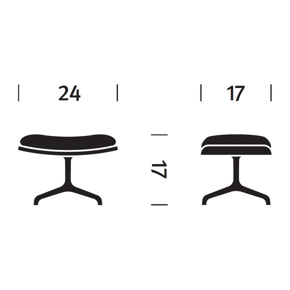 Striad Swivel Ottoman