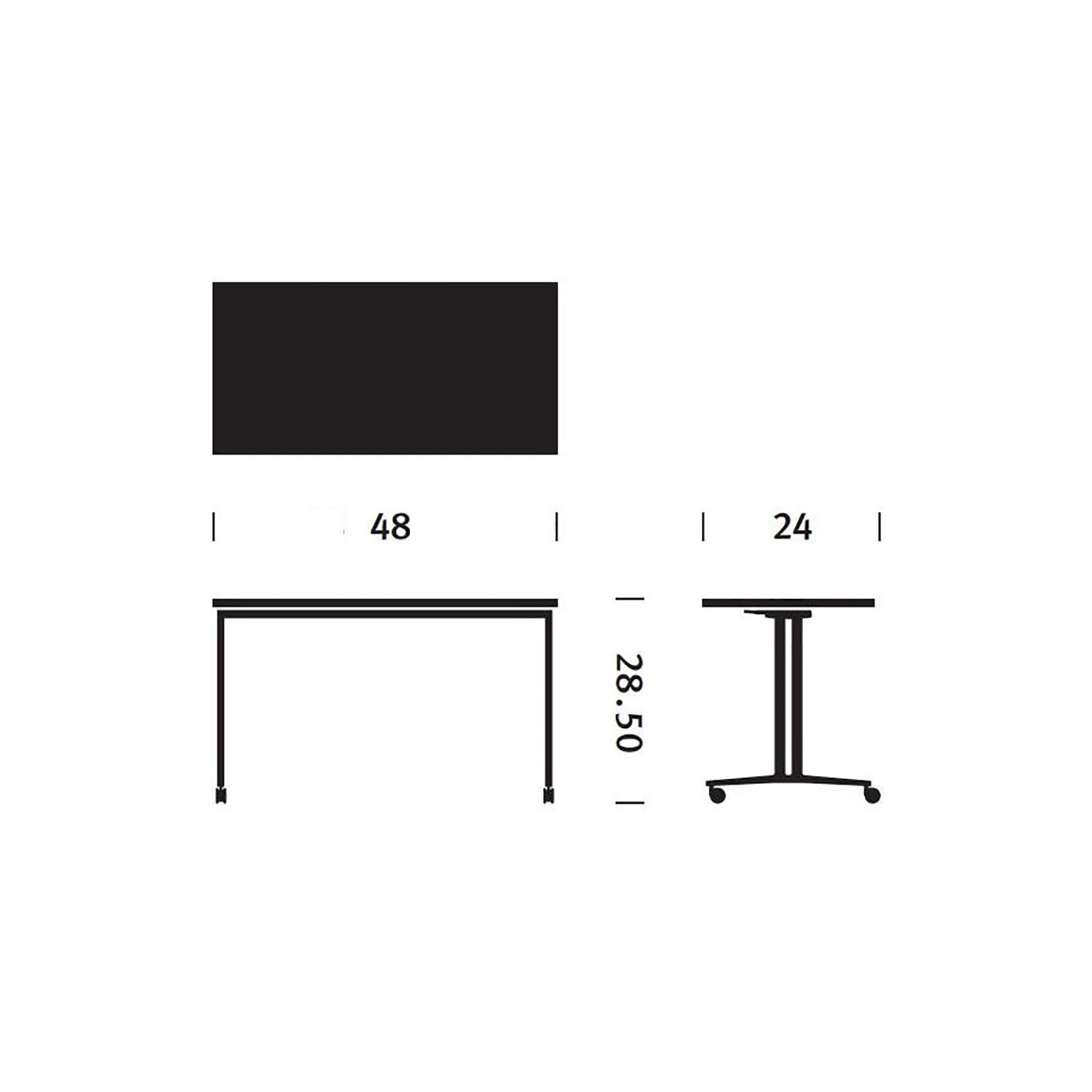 Herman Miller Everywhere Rectangular FlipTop Table 2Modern