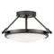 Collier Semi Flush Mount  option Black Oxide