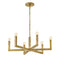 Ezra Chandelier  option Heritage Brass