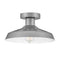 Forge Outdoor Semi Flush Mount  option Antique Brushed Aluminum