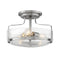 Harper Semi-Flush Mount  option Brushed Nickel / Clear Seedy