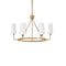 Lewis Chandelier  option Heritage Brass