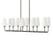 Lewis Linear Chandelier  option Black Oxide