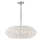 Luca Drum Pendant Light  option Polished Chrome / Natural Rattan