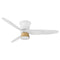 Neo LED Flush Mount Ceiling Fan  option Matte White