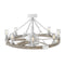 Sawyer LED Outdoor Ceiling Fan  option Matte White / Weathered Wood