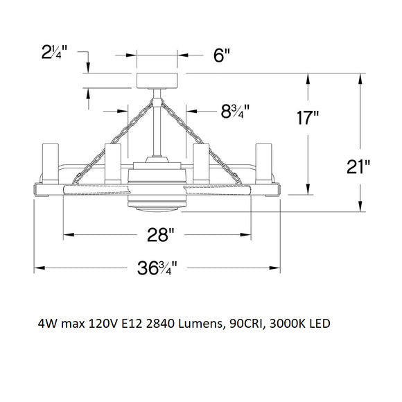 Sawyer LED Outdoor Ceiling Fan