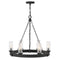 Sawyer Outdoor Chandelier  option Black