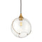 Skye Pendant Light  option Heritage Brass with Clear glass