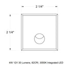 Tilt Square Outdoor LED Wall Sconce