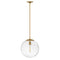 Warby Pendant Light  option Heritage Brass