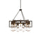 Apothecary Circular Chandelier  option Bronze