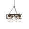 Apothecary Circular Chandelier  option Natural Iron