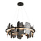 Ardesia Circular LED Pendant Light  option Black