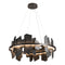 Ardesia Circular LED Pendant Light  option Dark Smoke